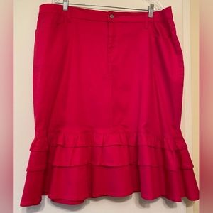 Pink Jade MacKenzie Ruffle Skirt